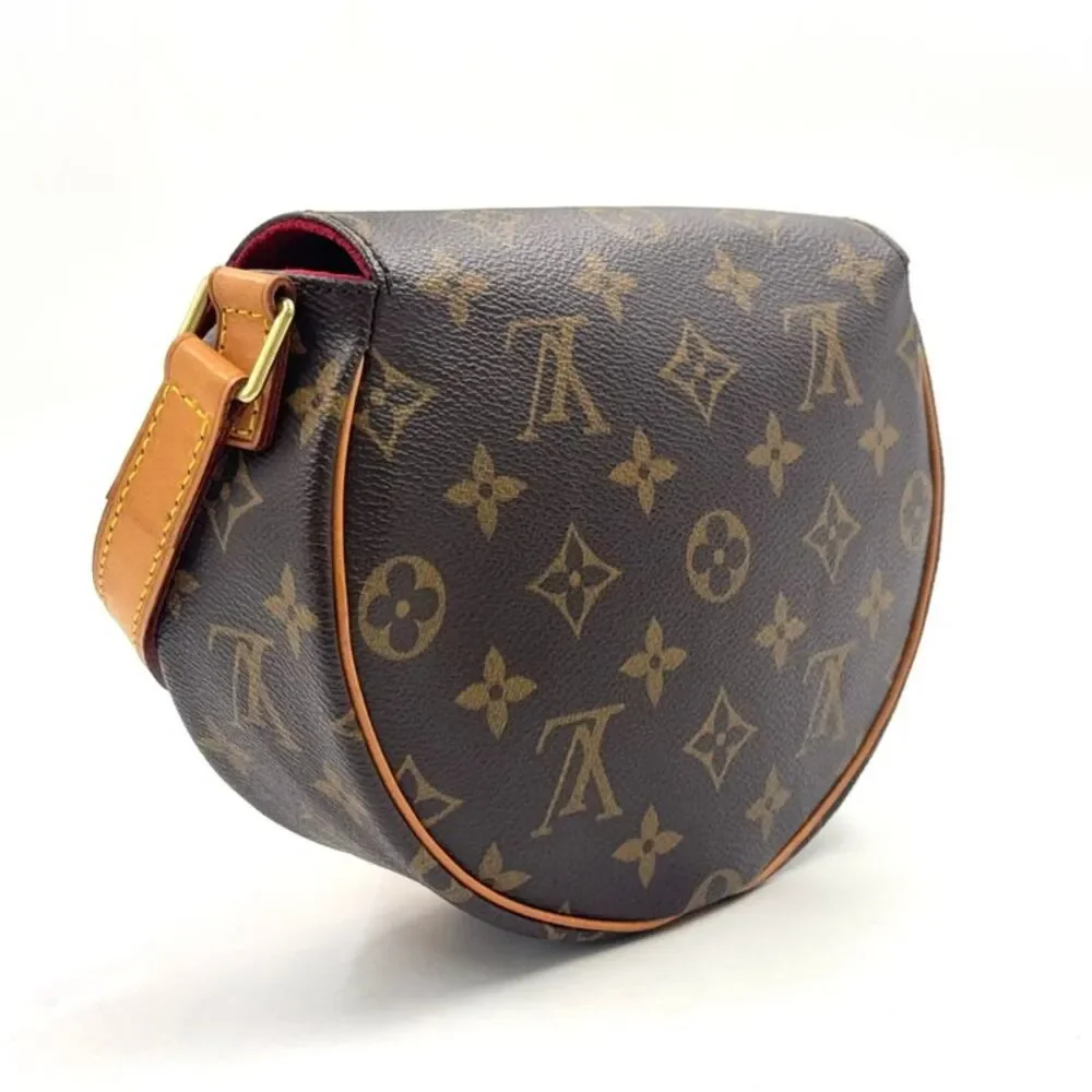 Louis Vuitton Monogram Shoulder Bag Brown PVC